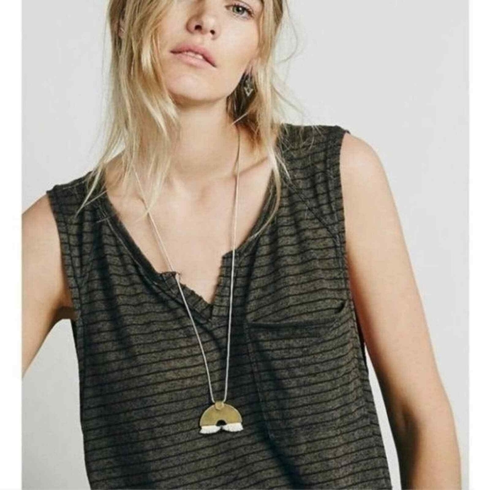 Free People Weekend Warrior Linen Blend Tank